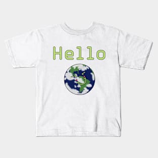 Hello Planet Earth Kids T-Shirt